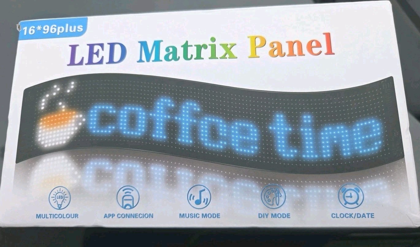 LED Running Text Flexible Advertising Panel Display Field Screen 16 X 96.