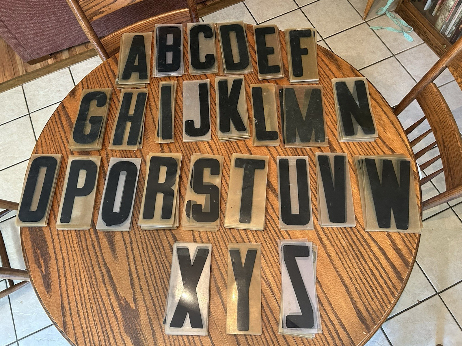 290 Plastic Sign Letters 8.75″ used