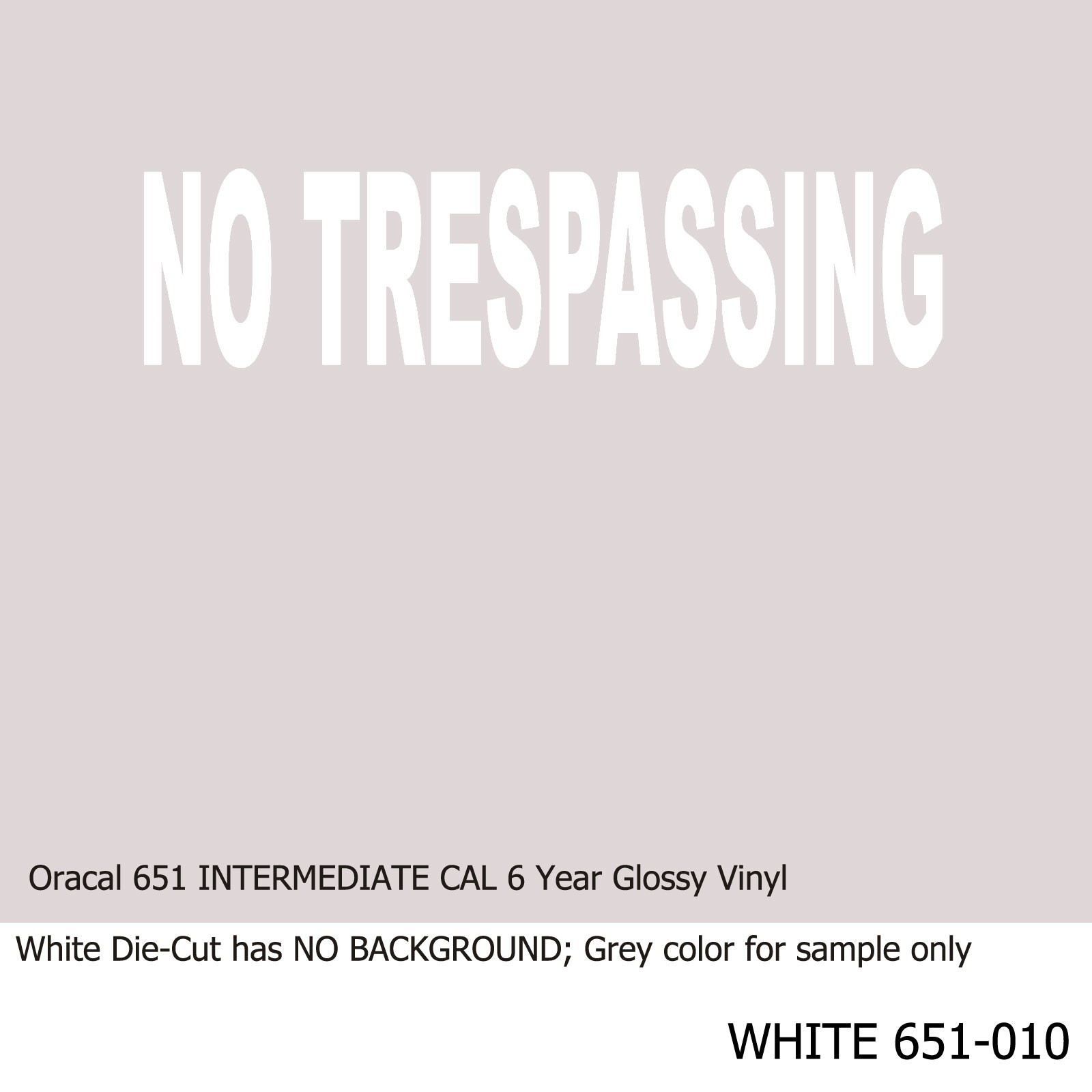 No Trespassing Vinyl Decal Sticker Business Sign 8 in x 2 in 9 Color Options