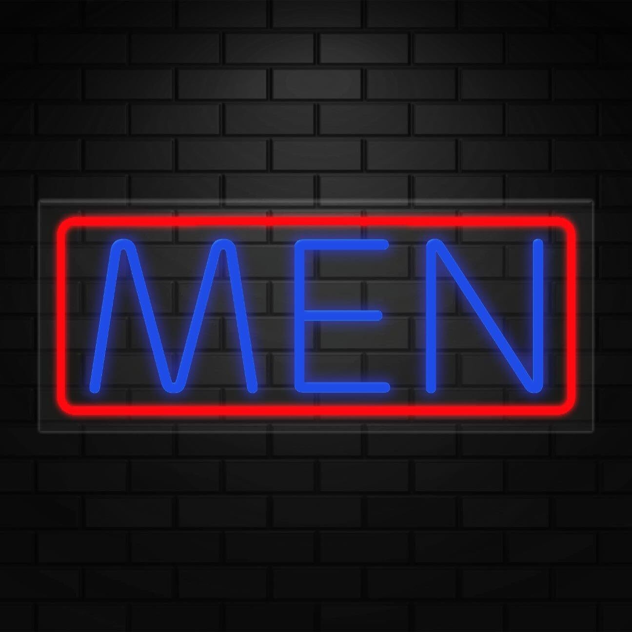 Men Neon Sign for Retail Displays | LED Flex Neon | 24″W x 10″H x 1″D