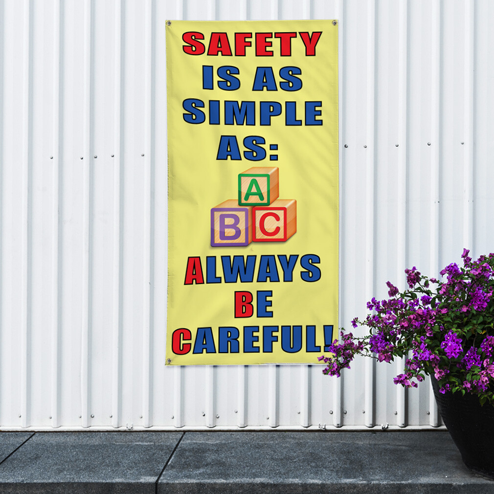 Vertical Vinyl Banner Multiple Sizes Outdoor Weatherproof Industrial Yard Signs