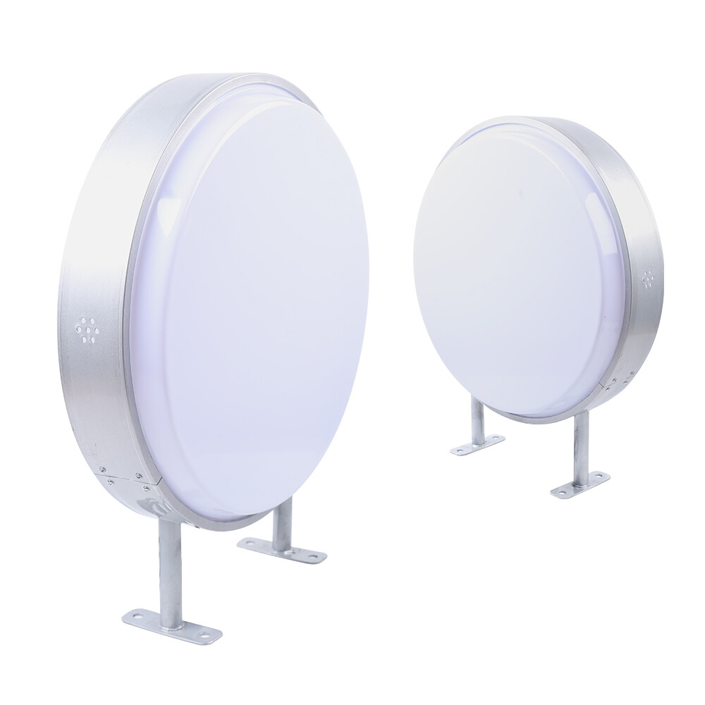 20″ LED Double Sided Round Light Box Outdoor Sign Advertising Projecting Light
