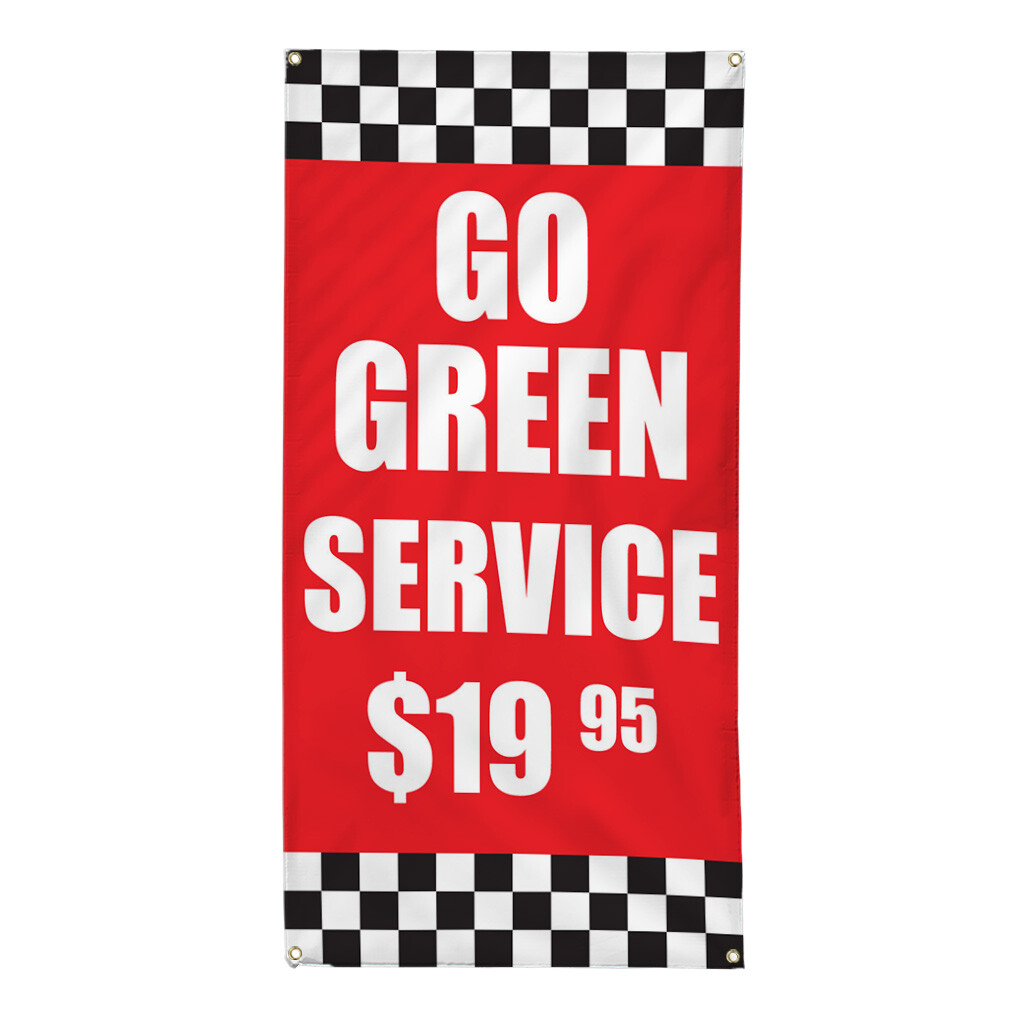 Vertical Vinyl Banner Multiple Sizes Business Weatherproof Industrial Yard Signs