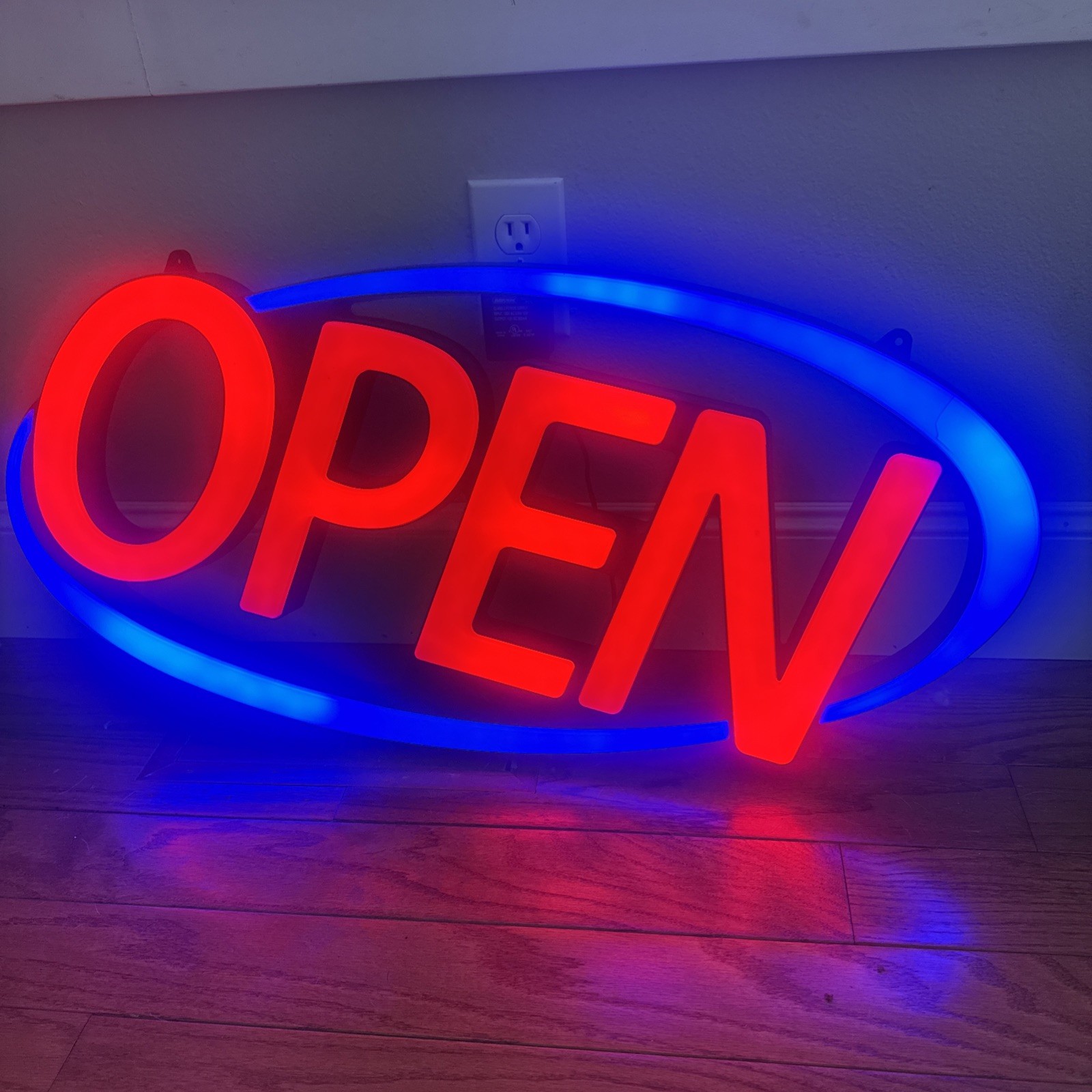 Premier POS Led Neon Open Sign Window, Light up Open Sign, Flashing!