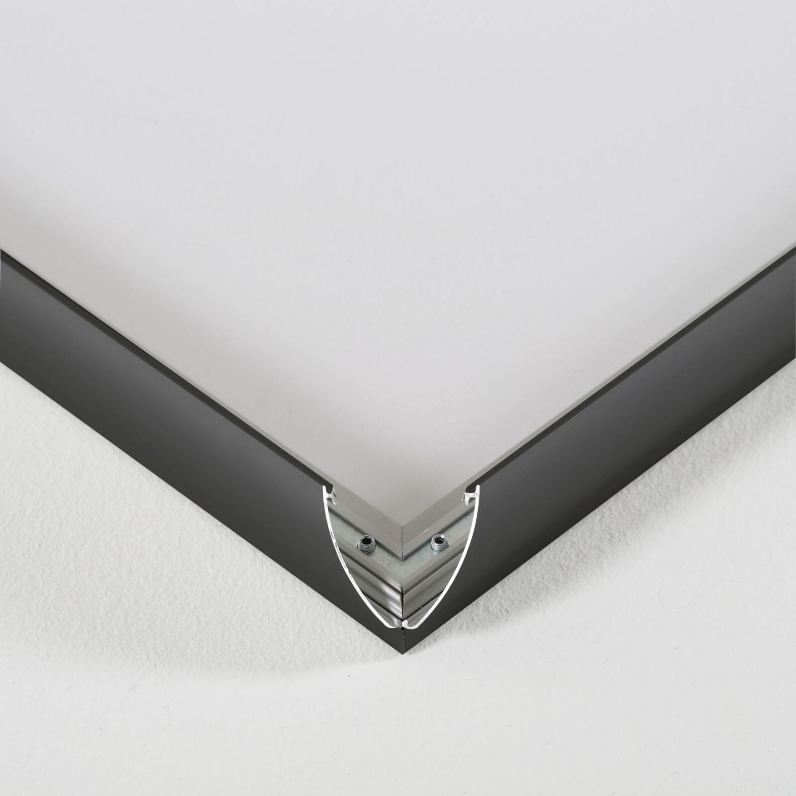LED Backlit Poster Frame, Wall Mount Black/Silver Aluminum Photo/Sign Holder