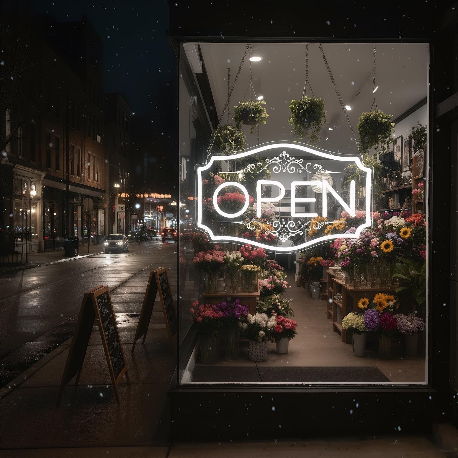 Open Sign for Business, LED Dimmable Neon Open Sign with 12V/2A Adapter, 16.5…