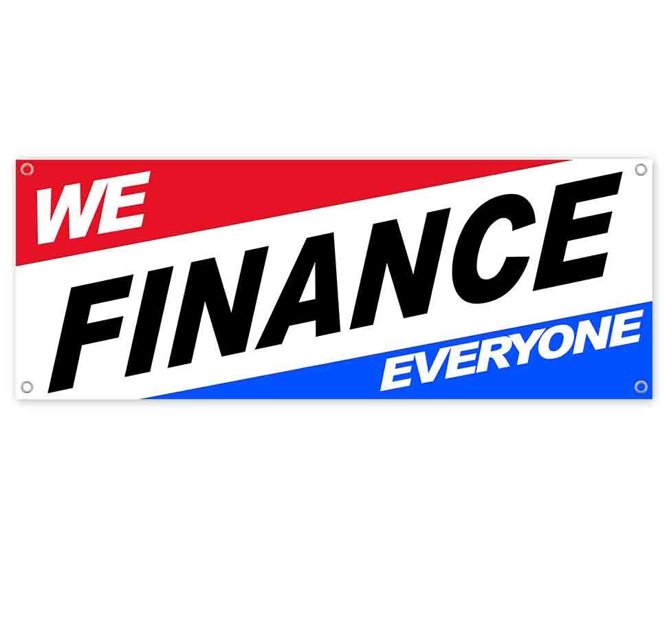 WE FINANCE EVERYTHING CLEARANCE BANNER Advertising Vinyl Flag Sign INV