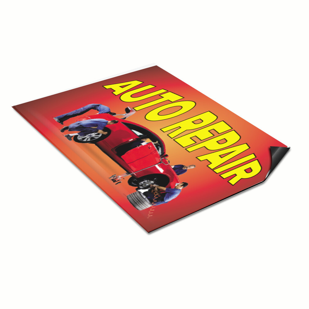 Car Magnet Set of 2 Auto Repair Outdoor Advertising Printing L Industrial Sign