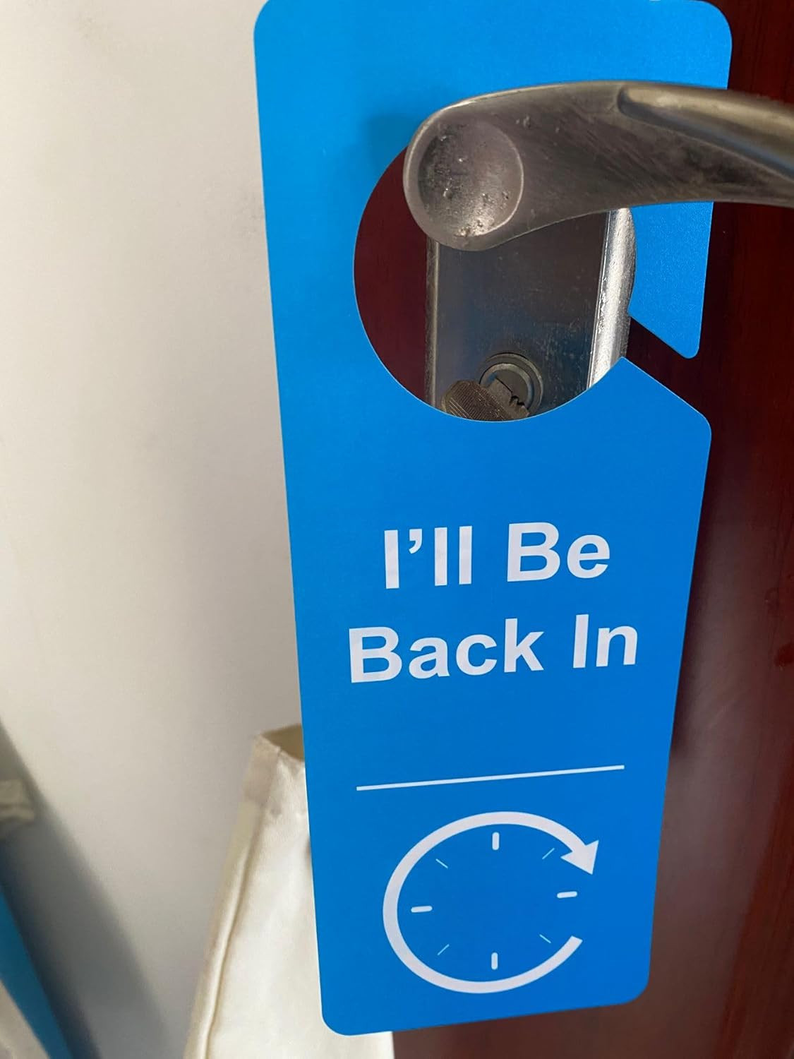 8 PCS 3.5X9.5” Door Hanger Tags Sign Office Work in a Meeting Do Not Disturb Aw