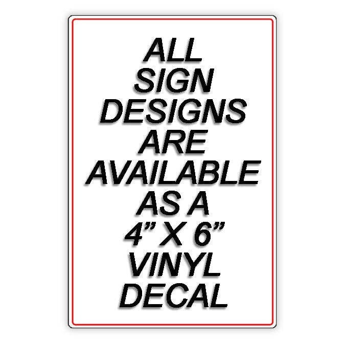 Premises Monitored By 24 Hour Video Surveillance Sign / Decal / Security