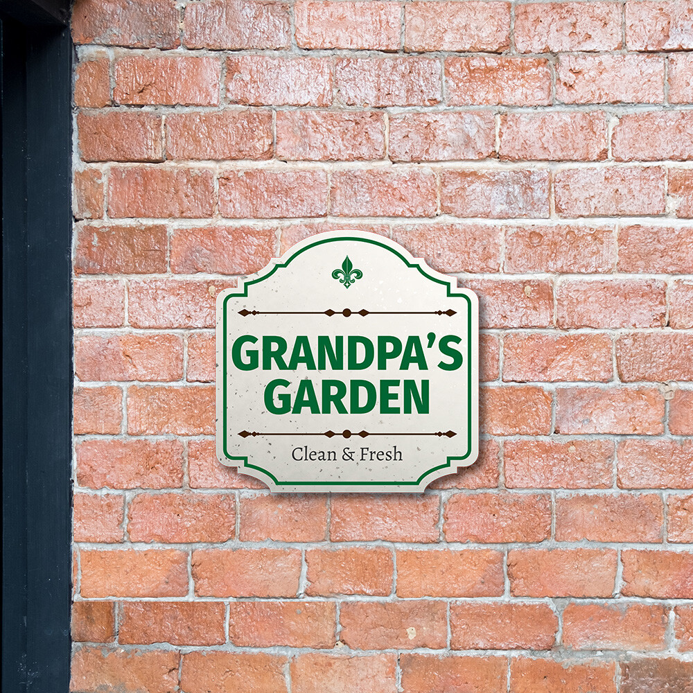 Heritage Plus Grandpa’s Garden Clean & Fresh Wall or Door Sign | Home Decor