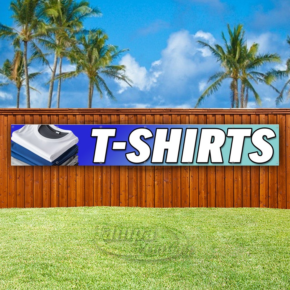 T-SHIRTS Advertising Clothing Donate Vinyl Banner Flag Sign USA XL01915