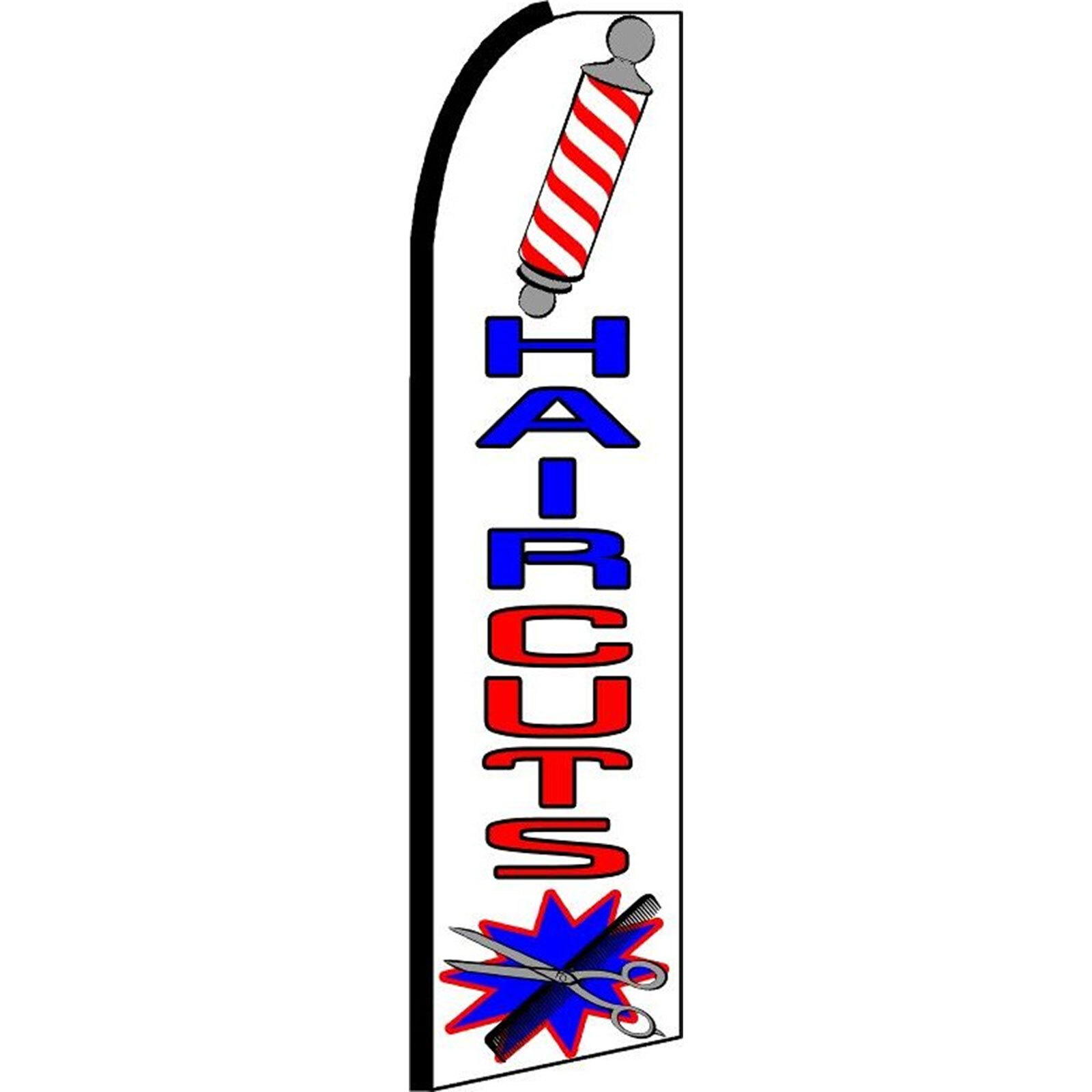 Hair Cuts 2 1/2 ft X 11 1/2 ft Windless Flag
