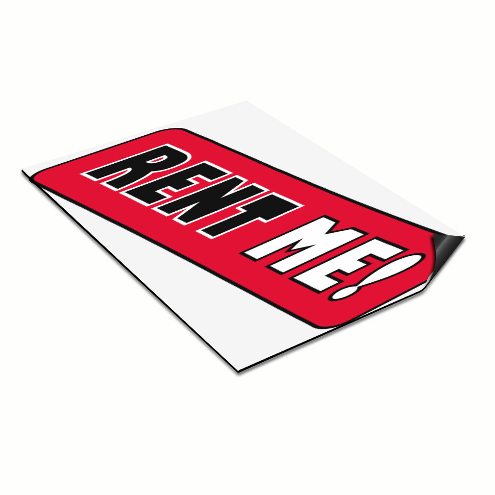 Car Magnet Set of 2 Rent Me! Outdoor Advertising Printing Industrial Sign
