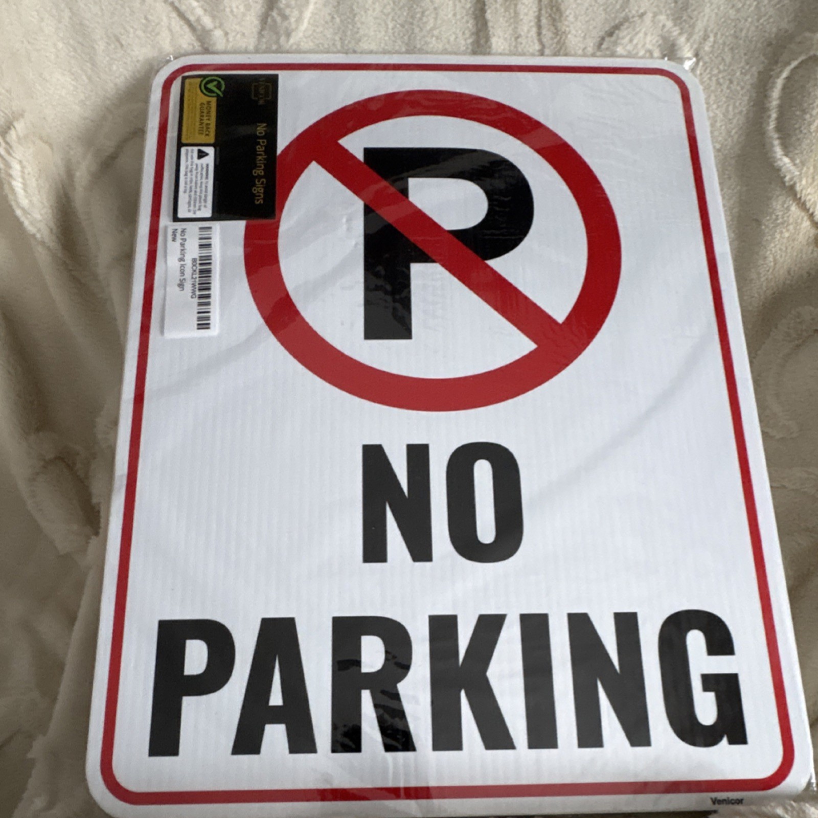 No Parking Icon Warning & Safety Sign White Red Black Parking Traffic