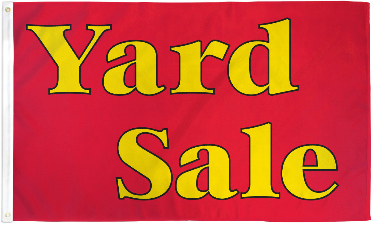 Yard Sale Flag 3x5ft Yard Sale Banner Sign Garage Sale Rummage Sale Here