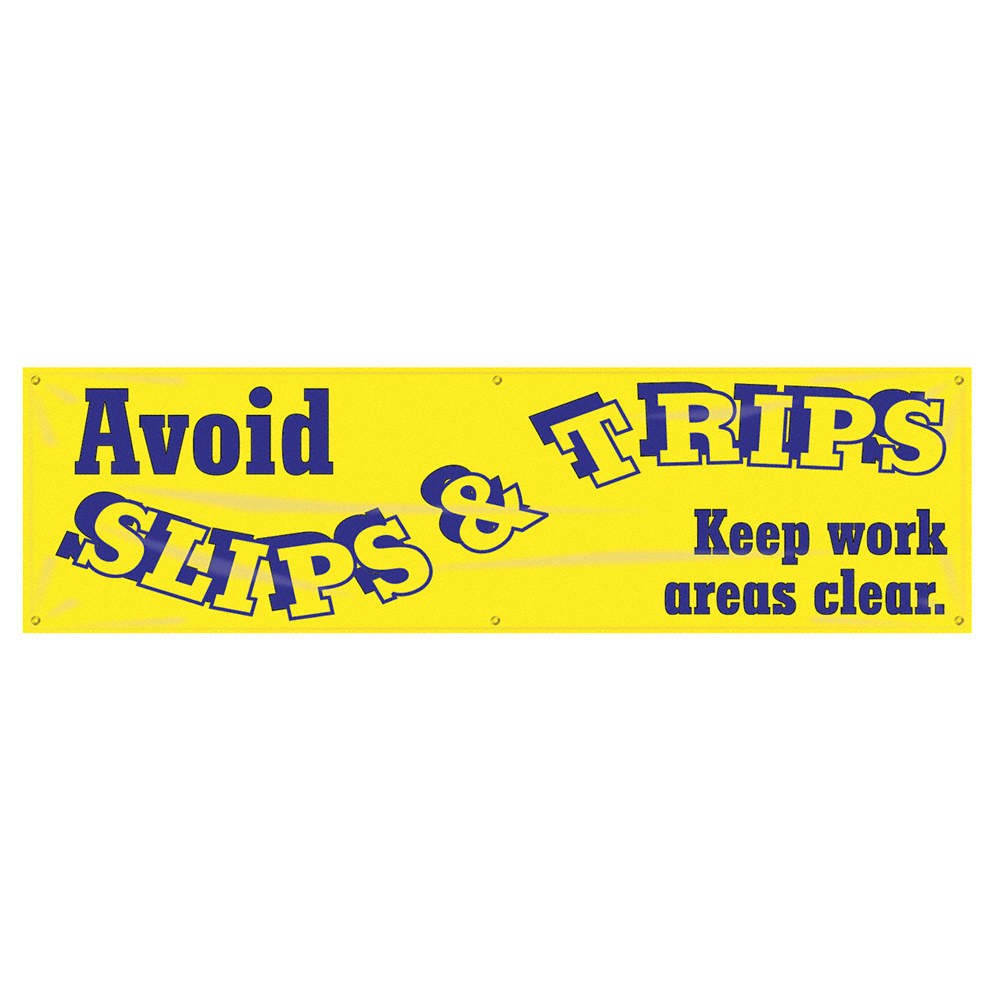 ACCUFORM MBR881 Safety Banner,28in x 96in,Poly Sheeting 31A775