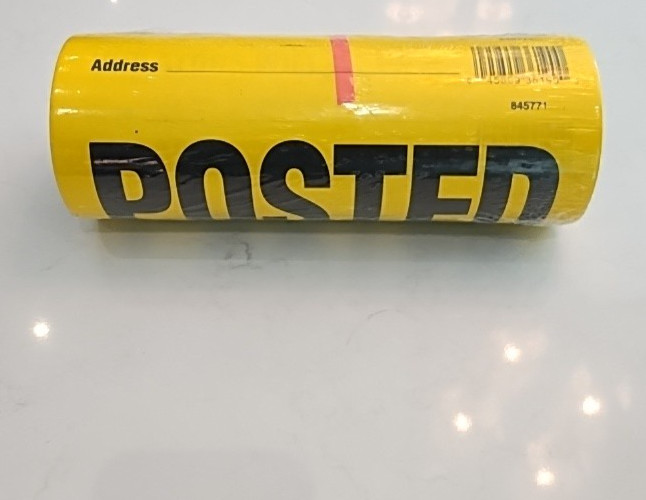 11 In. X 11 In. Plastic Posted Private Property Sign – 100 Pieces Free Shipping
