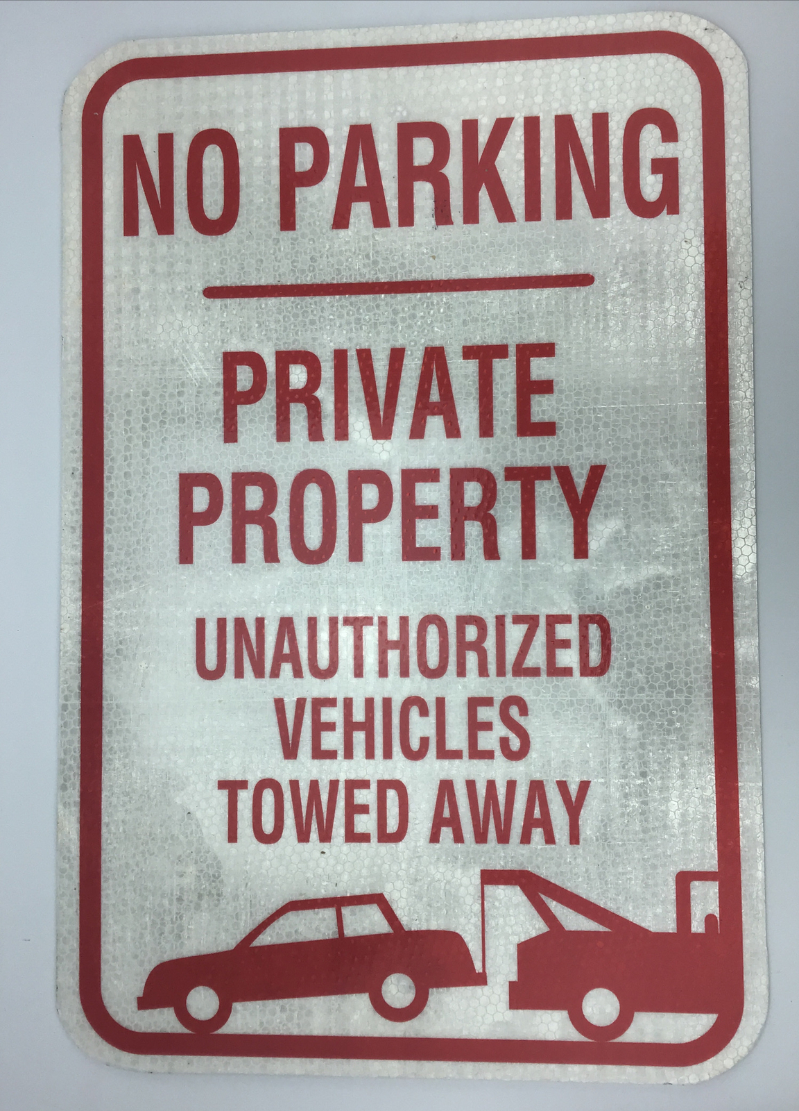 12″ X 18″ NO PARKING PRIVATE PROPERTY SIGN REFLECTIVE FREE SHIPPING