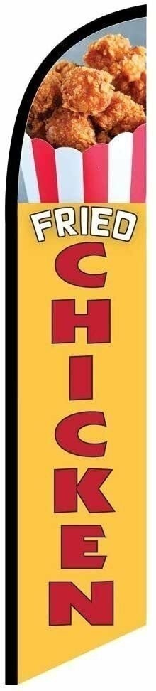 Fried Chicken Replacement Advertising Feather Banner Swooper Flag