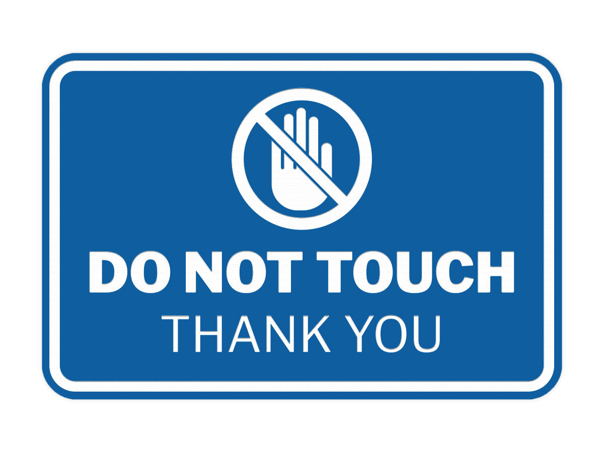 Signs ByLITA Classic Framed Do Not Touch Thank You Wall or Door Sign