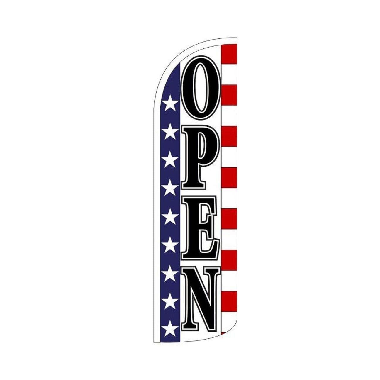 Open Swooper Flutter Feather Flag | 3ft W x 11.5ft Tall