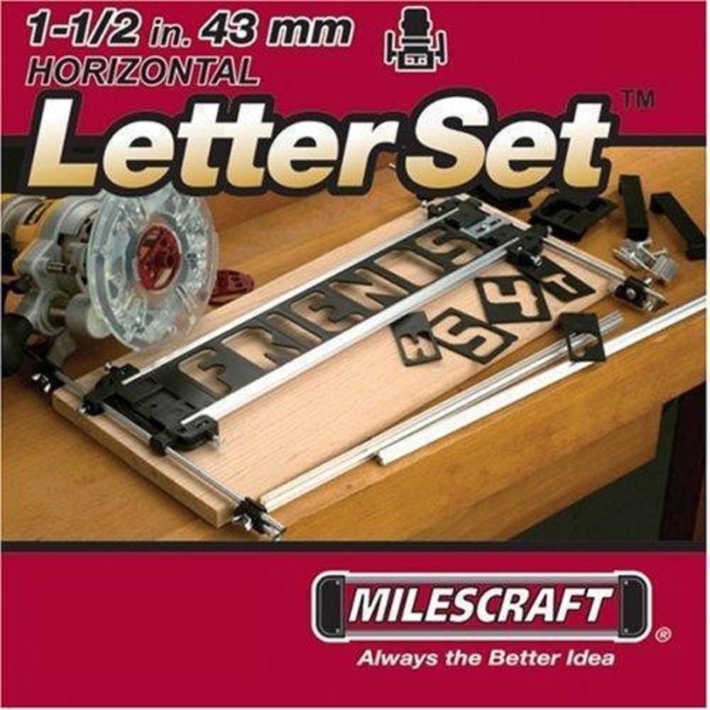 2202 Horizontal Character Template Set 1.5in (42 piece) Router Template set f…