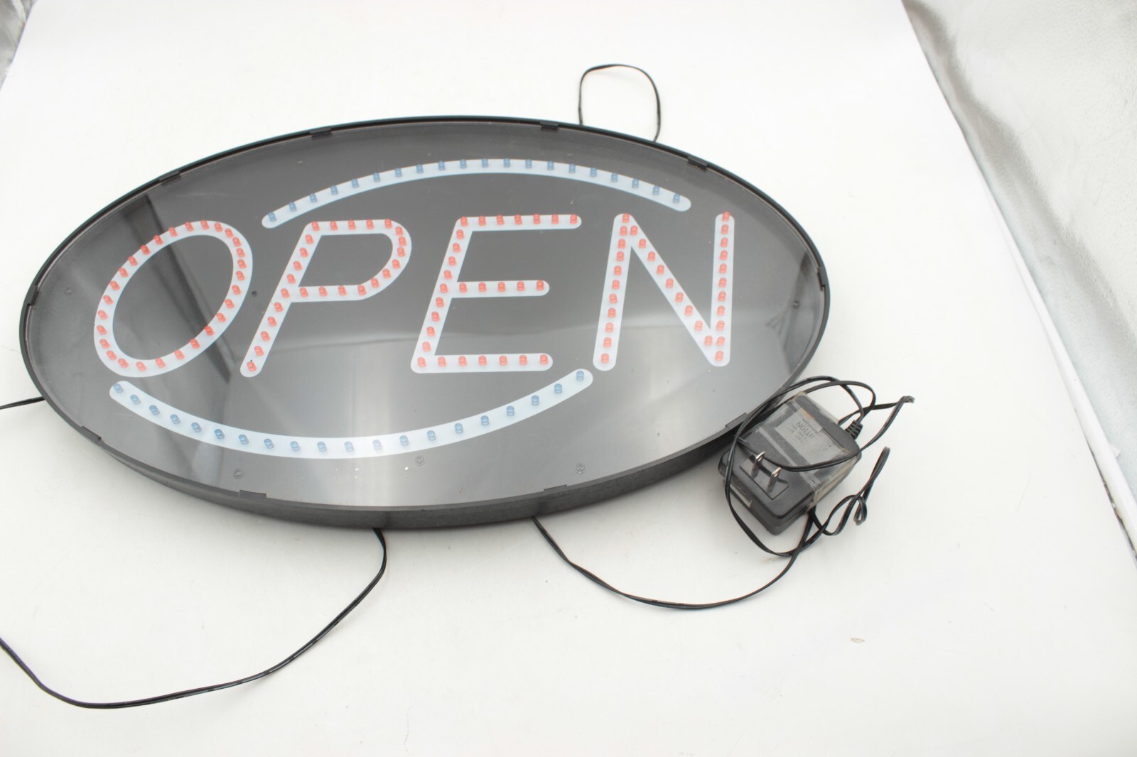 21″ Electric LED Neon Light OPEN Business Sign Door Window illuminated Board