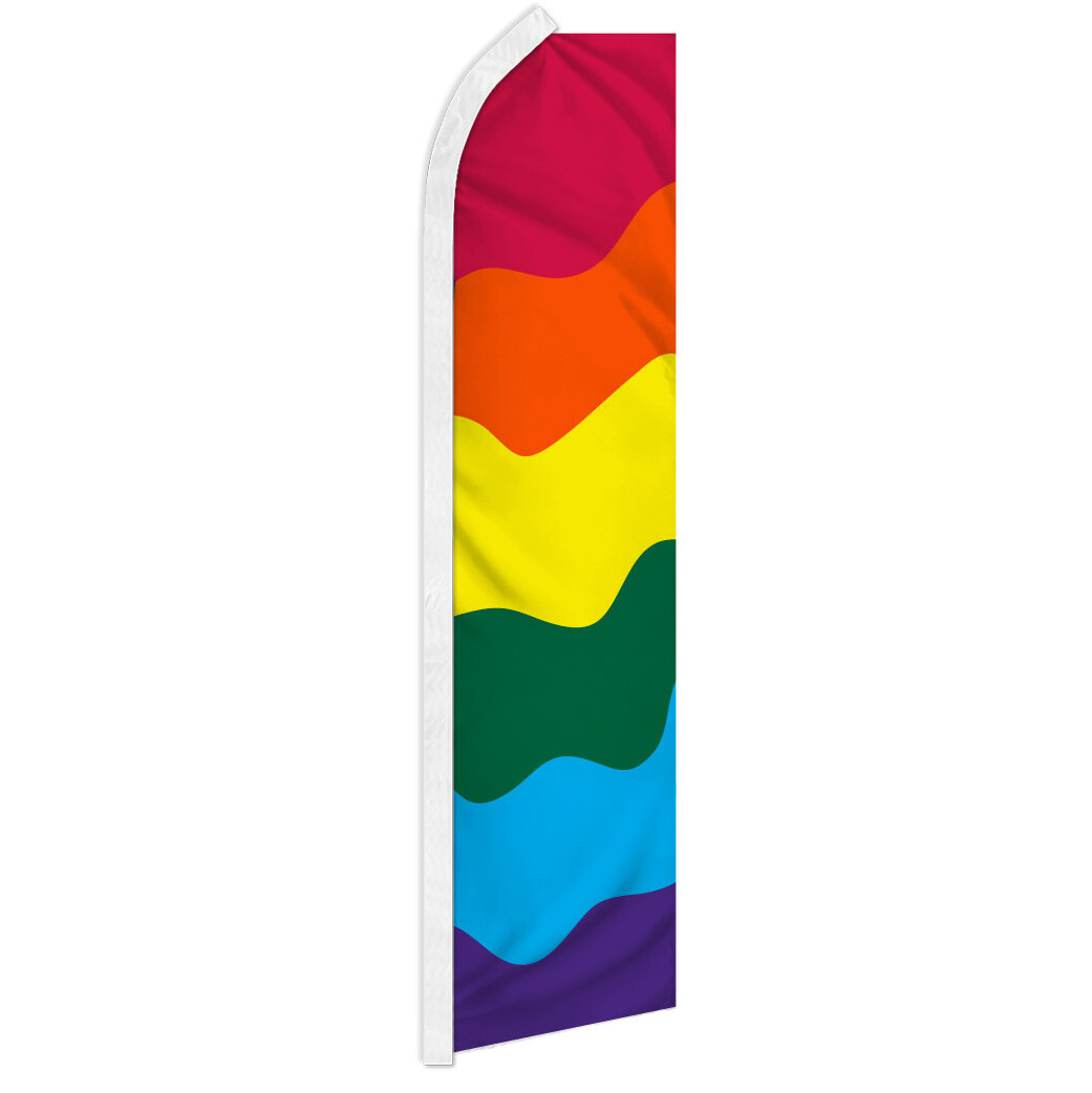 Rainbow Swooper Flutter Feather Advertising Flag Rainbow Flag LGBTQ Pride Banner
