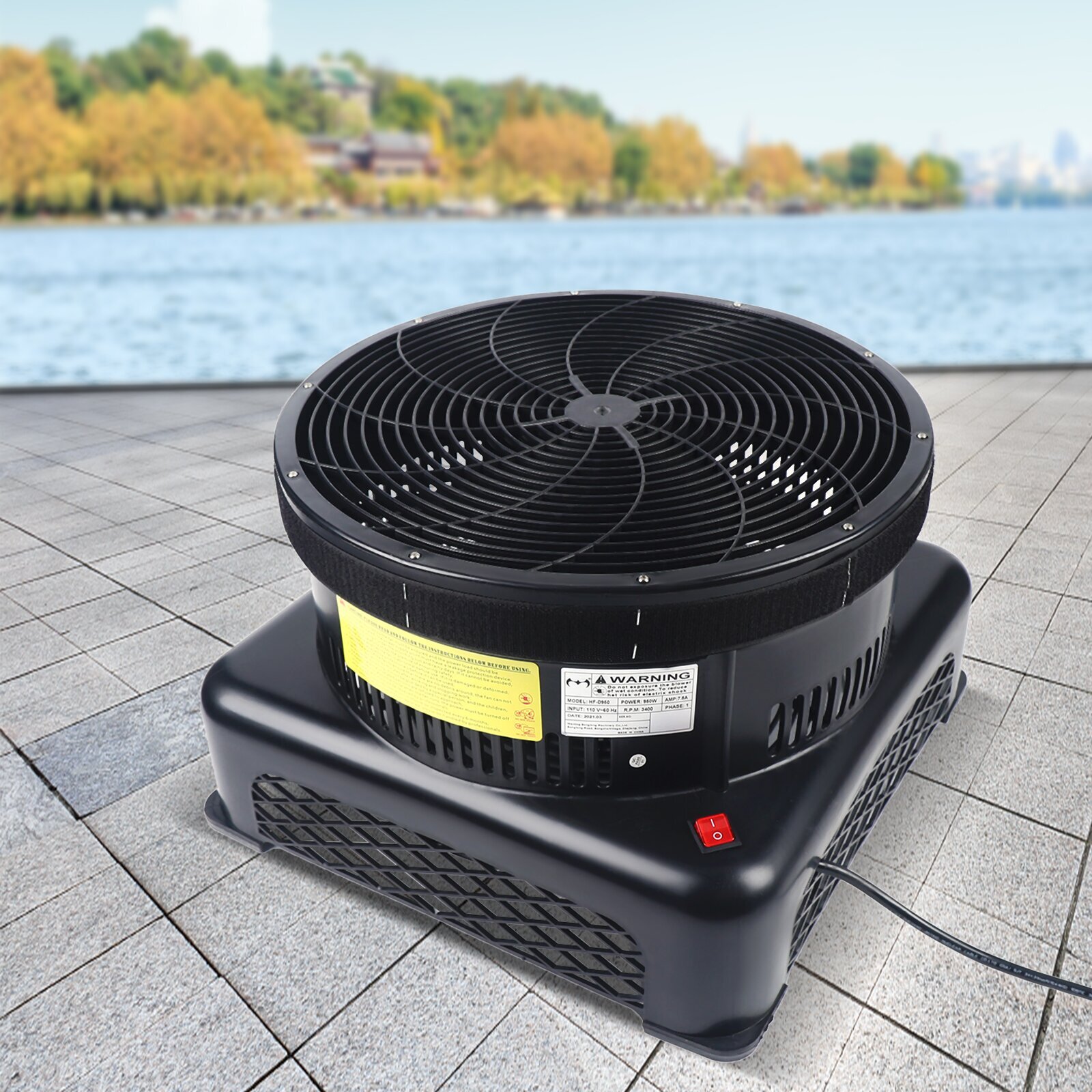 FOR Inflatable Wind Dancer Tube Man Fly Guy Sky Puppet 950W 17.7″ Air Blower Fan