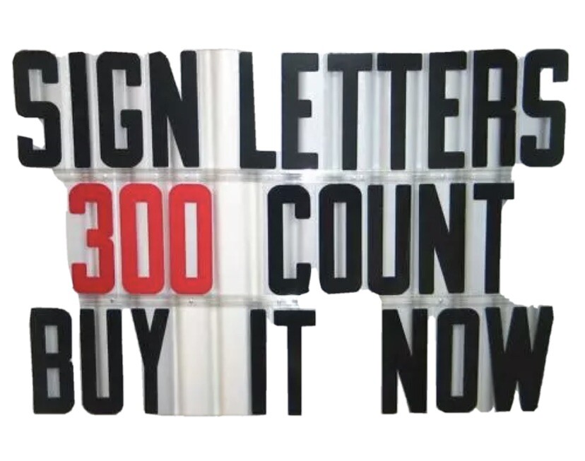8 inch Flexible Plastic Outdoor Portable Marquee Sign Letters