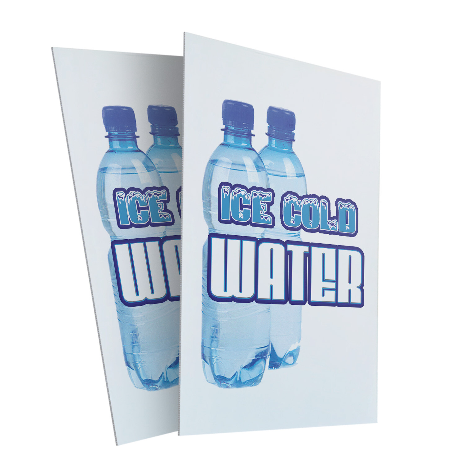 A-frame Sidewalk Ice Cold Water 24″ x 36″ Double Sided A-Frame Sidewalk Sign