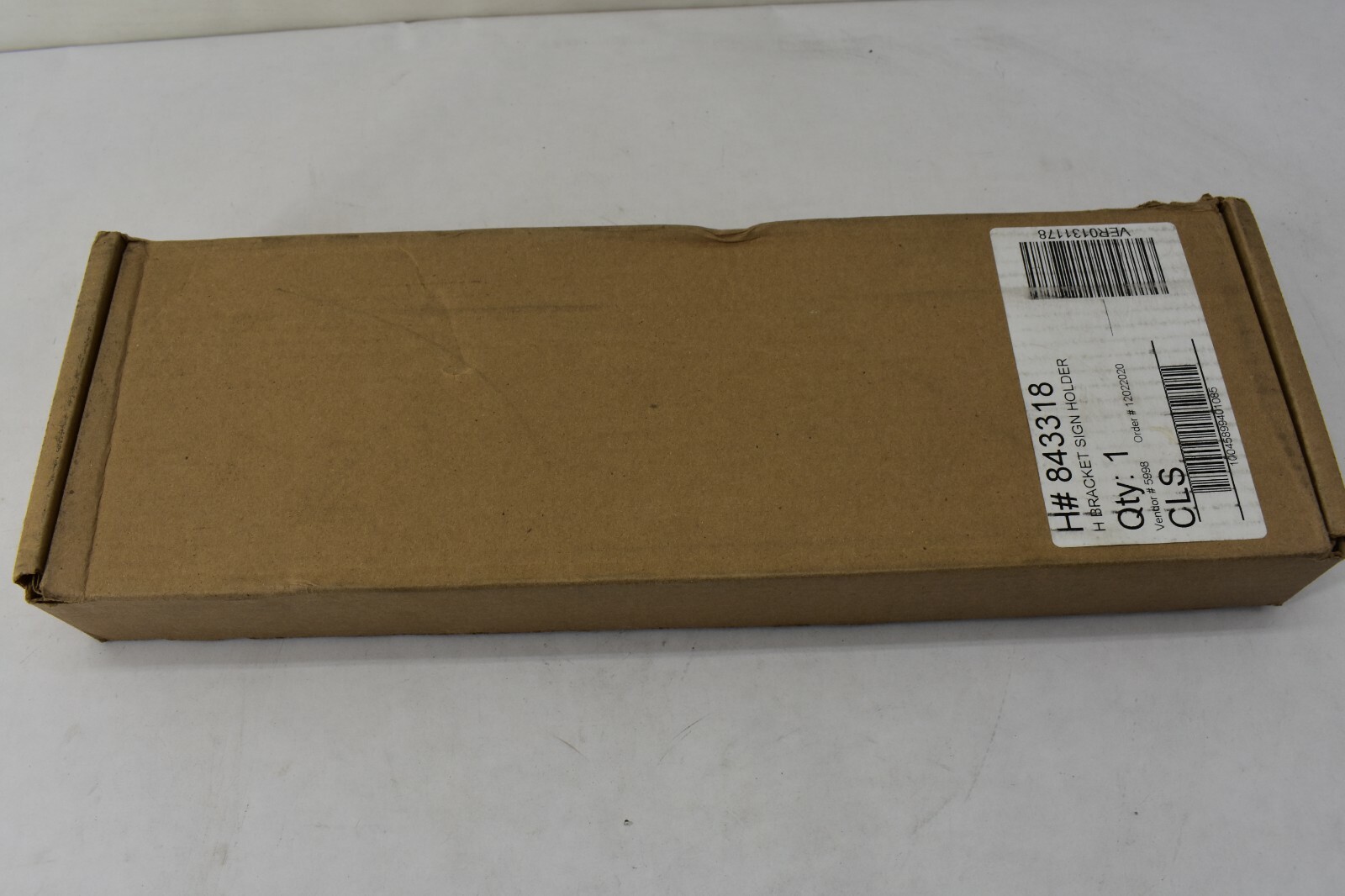 Lot Of 11 Hillman Group 843318 Silver Stainless Steel H Bracket Sign Holder 24″