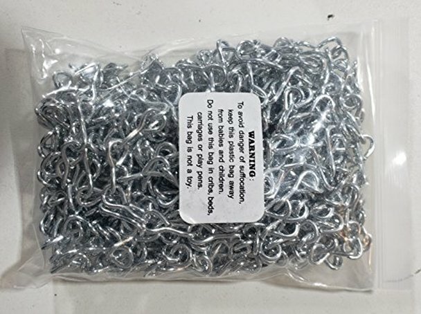 #16 Single Jack Chain, Bright Galvanized (15 FEET)-REF24-1027