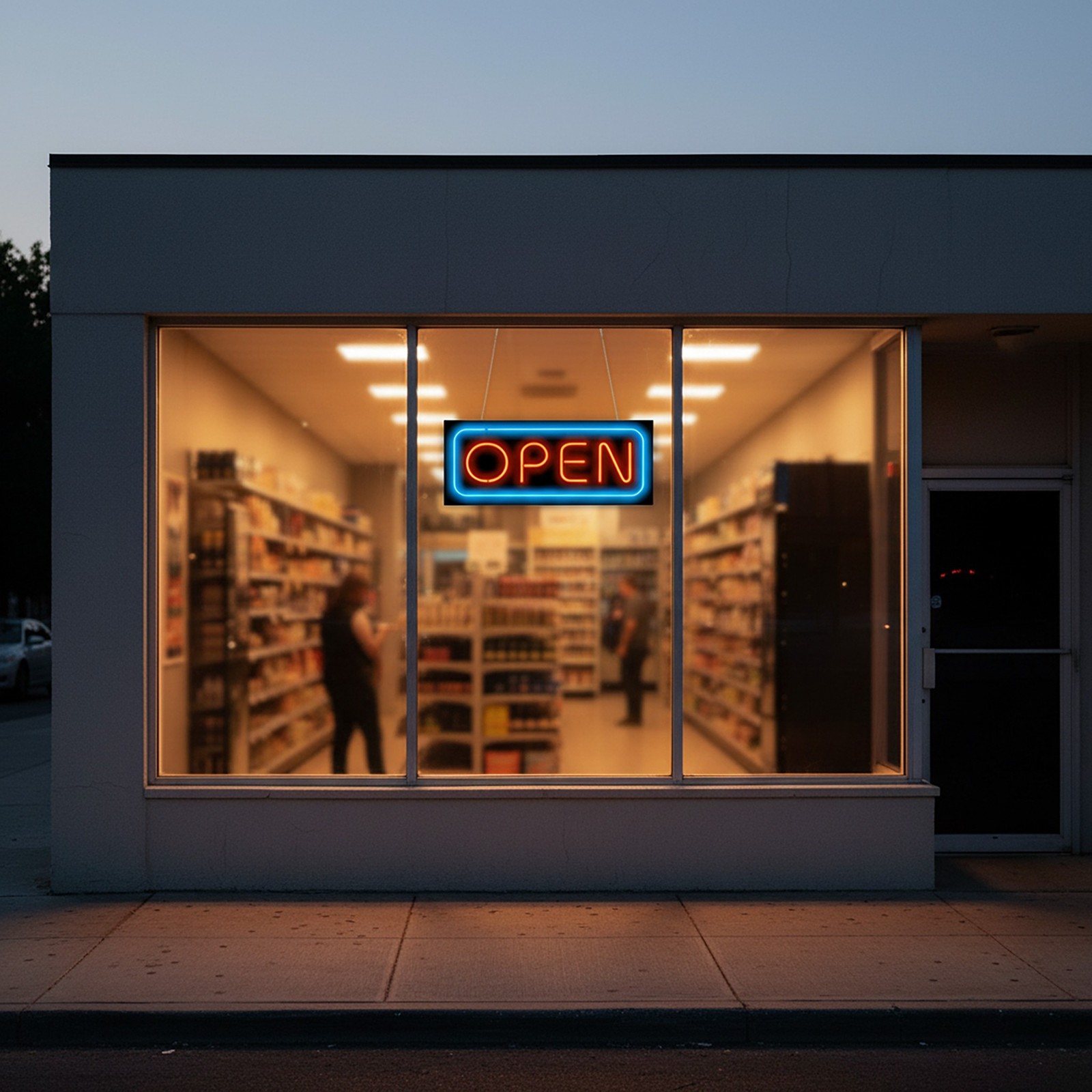 Real Neon Open Sign – Large 32″x13″ – Bright, REAL Neon Attracts More Customers