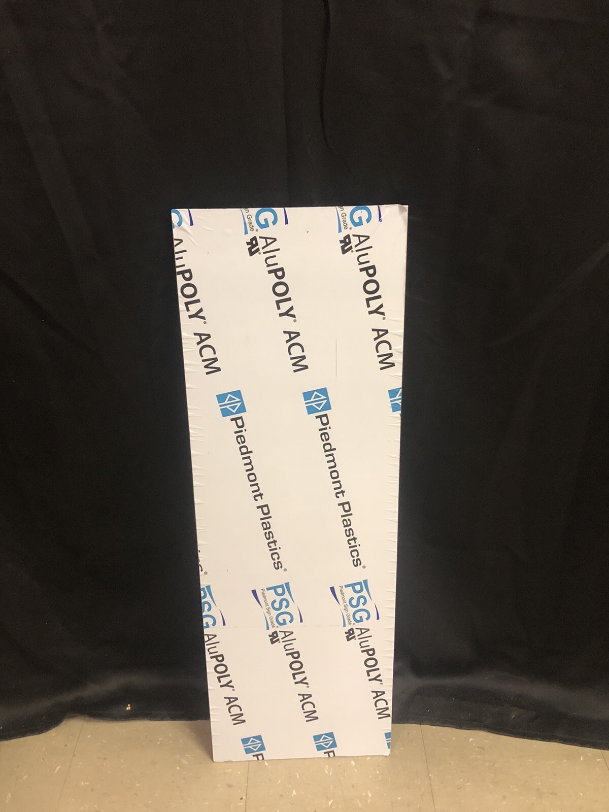 Piedmont Plastics ACM Aluminum Composite Sign Panel 12″ x 36” Brushed Aluminum
