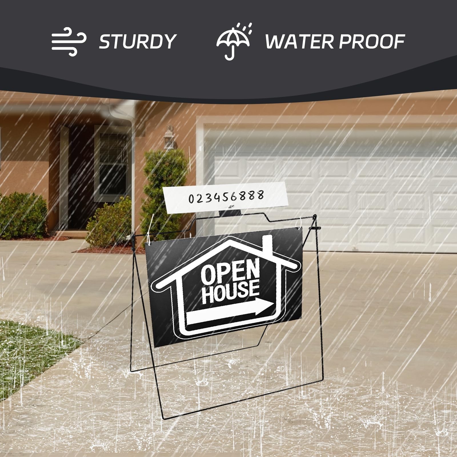 5 Pack Open House Signs for Real Estate – Real Estate Signs with 30â€œx28″ 5