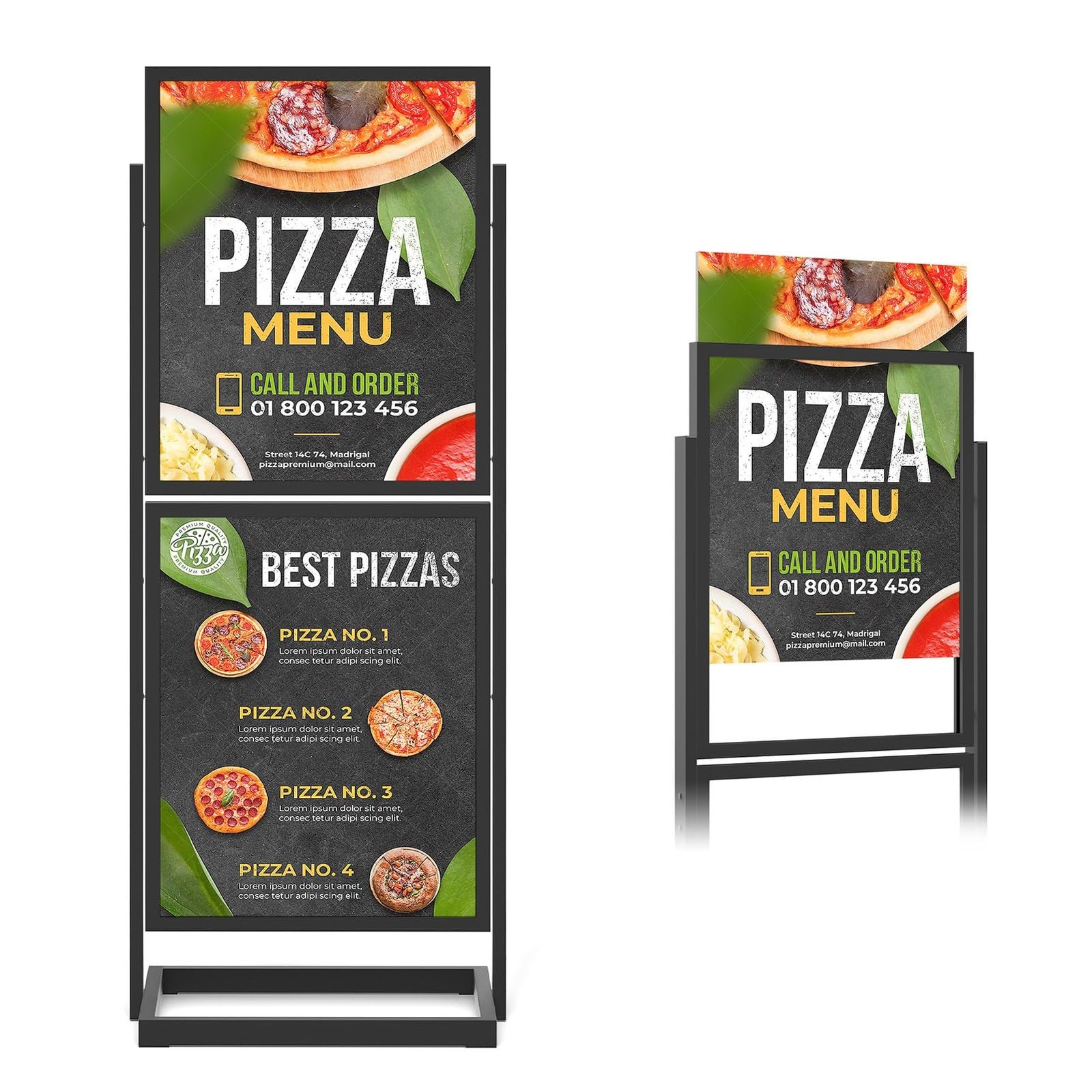 Sign Holder Floor Stand, Heavy Duty Pedestal Poster Banner Stand for Display,…