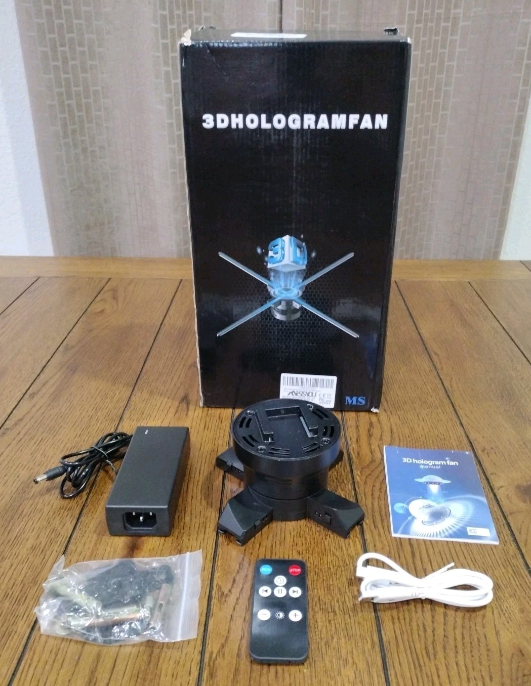 3D Hologram Fan 23.6″ Missyou Projector Main Unit w/ Remote (No Blades) Read⬇️