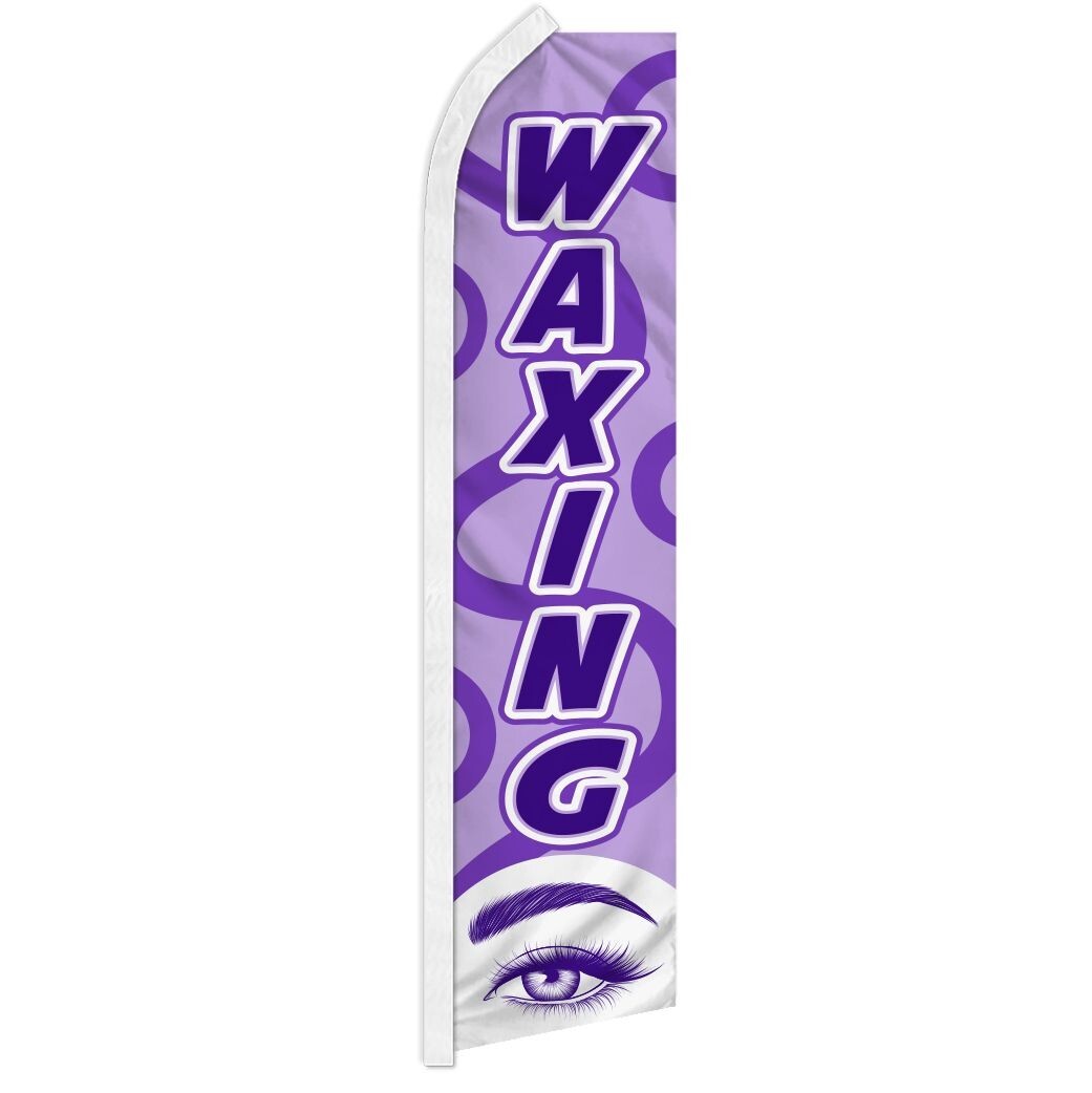 Waxing Advertising Swooper Feather Flutter Flag Beauty Services