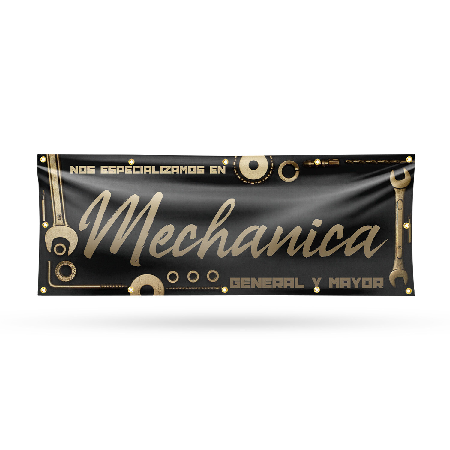 Nos Especializamos en Mechanica General y Mayor Vinyl Banner Sign Metal Grommets