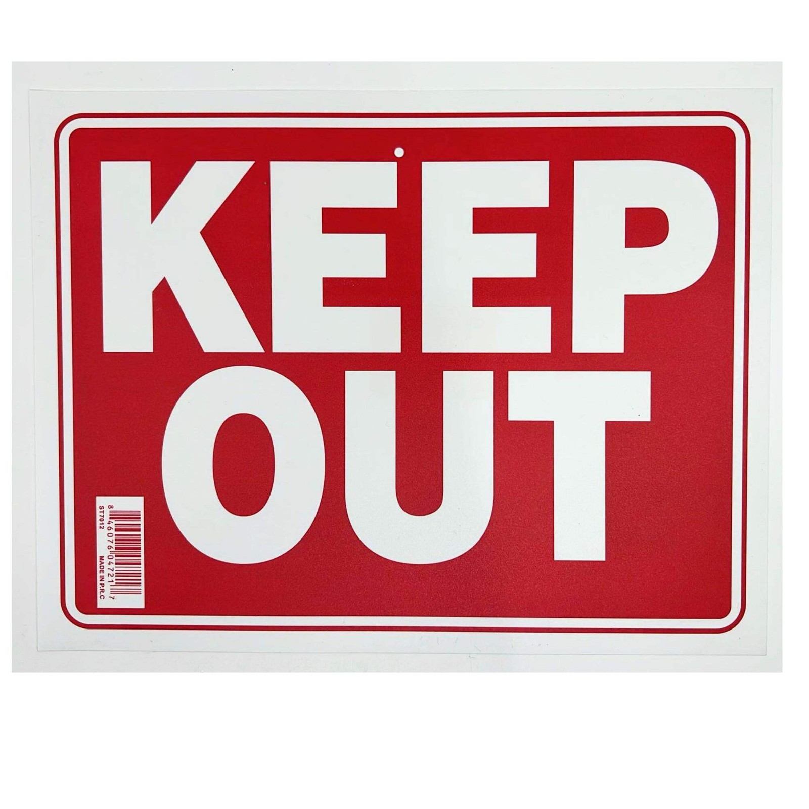 9″X12″ “KEEP OUT” Plastic Signage Sign-1 Pack