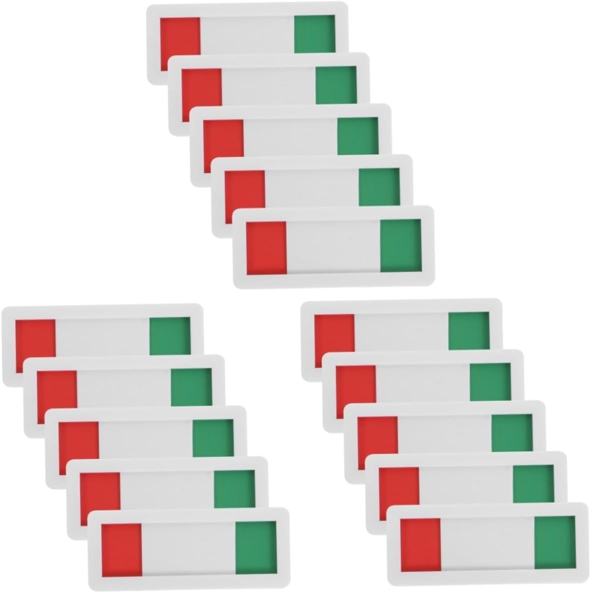 15 PCS Office Nonscratch Signboard Sliding Door Indicator Red Green Vacant