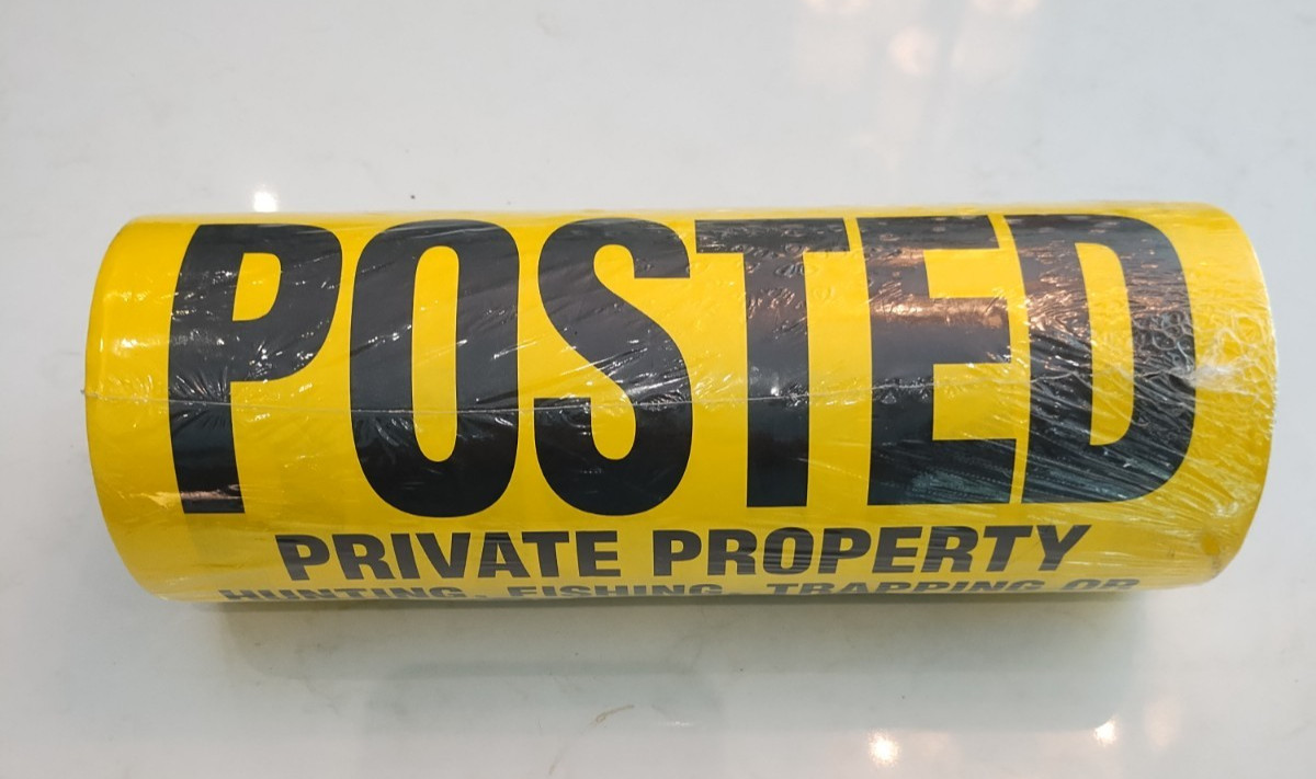 11 In. X 11 In. Plastic Posted Private Property Sign – 100 Pieces Free Shipping