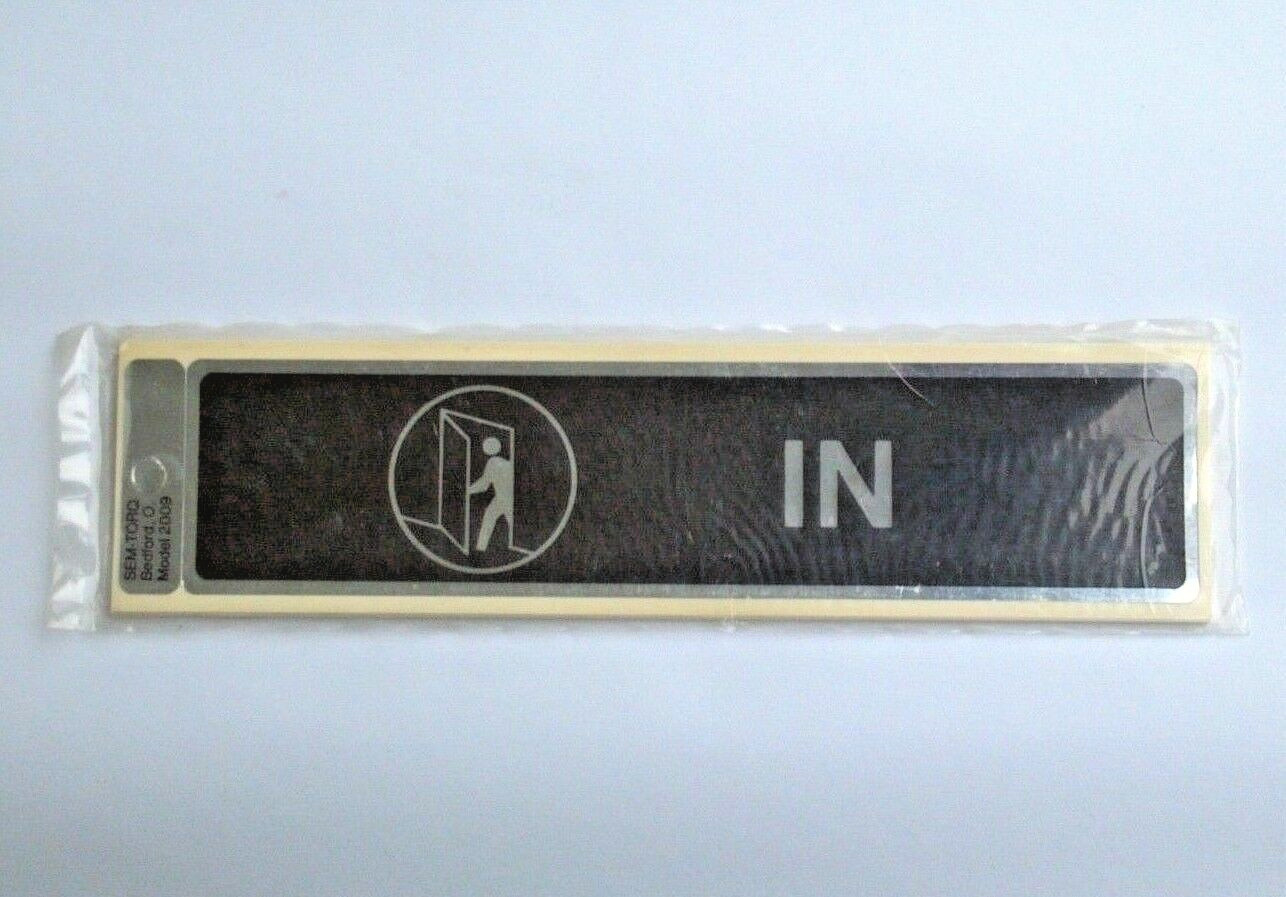 10 Pack IN Decals 1-7/8″x 8″ Self Adhesive Wall Door Business Sticker