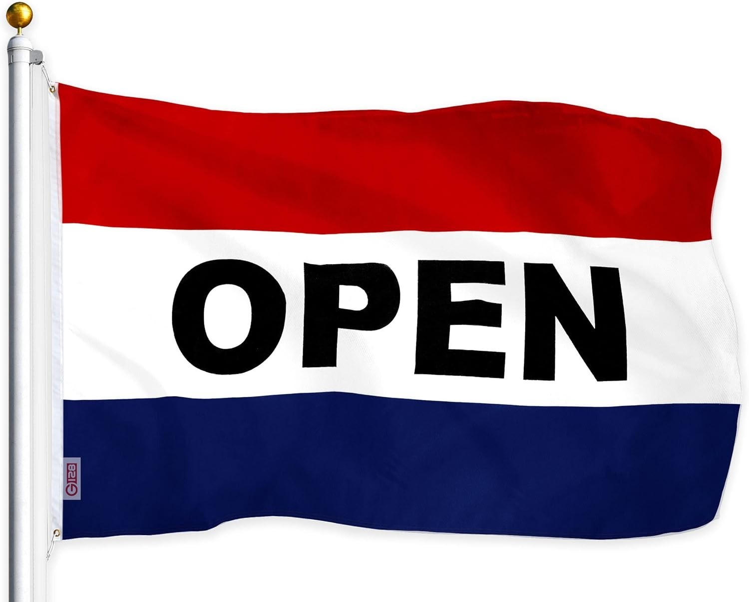 3×5 Ft LiteWeave Open Flag with Brass Grommets – Perfect for Businesses