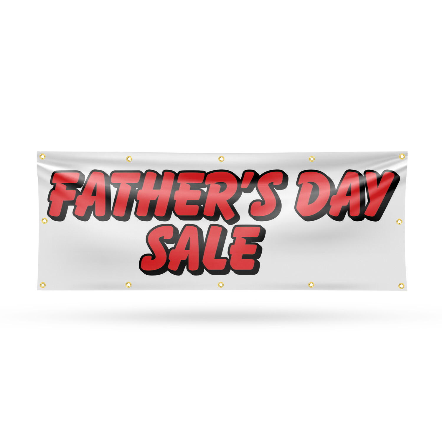 Fathers Day Sale Vinyl Banner Sign with Metal Grommets Heavy-Duty Single-Sided