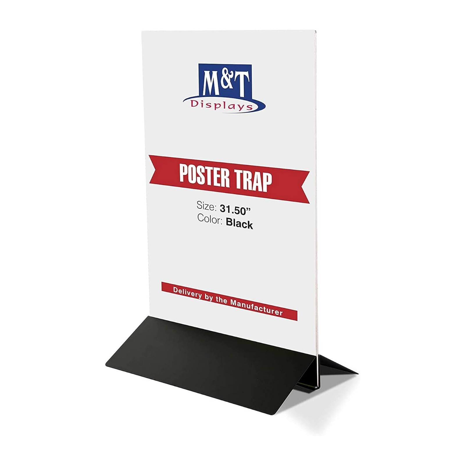 Double Sided 31.50″ Black Steel Poster Stand Indoor Schools Restaurants Shops