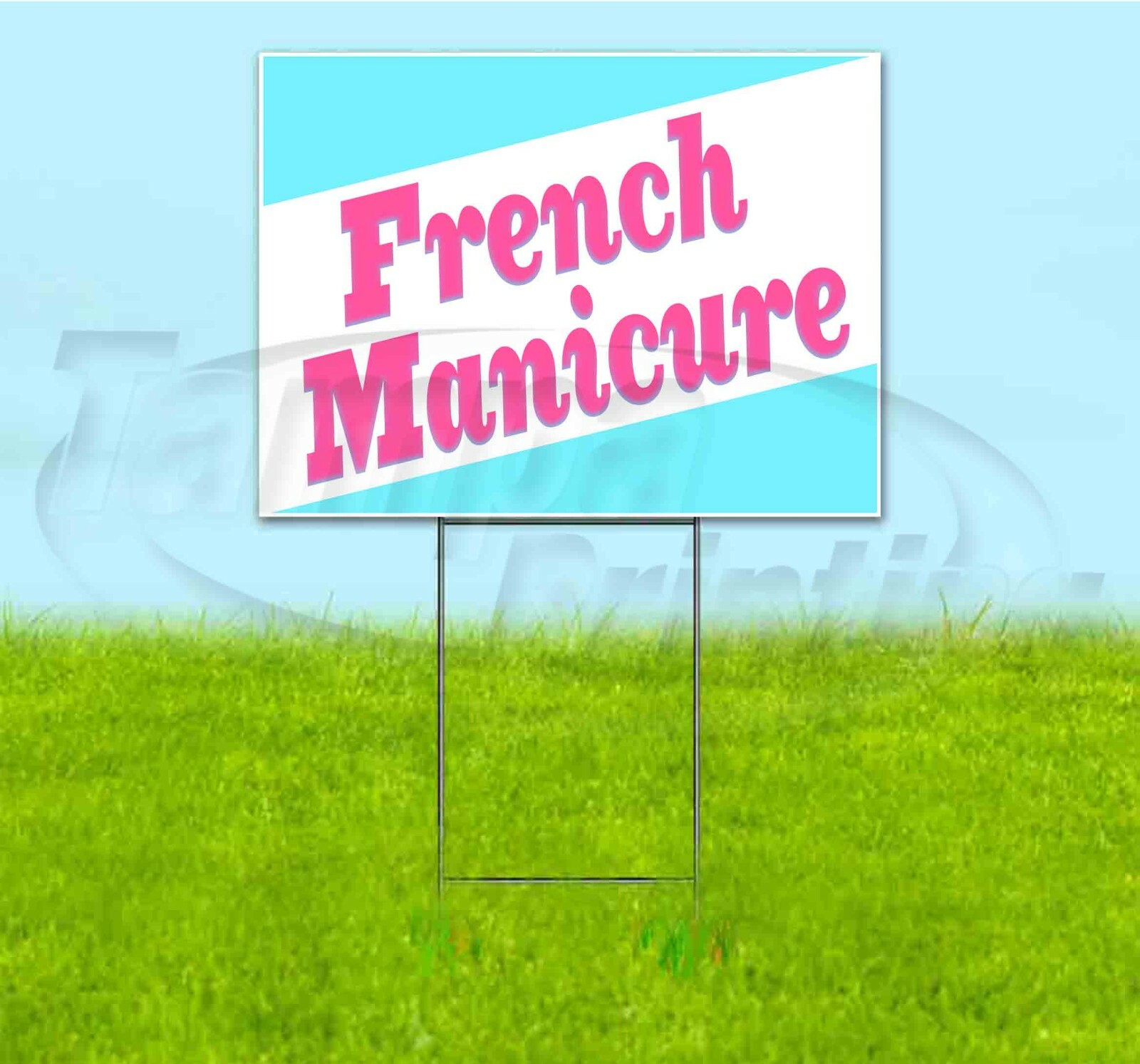 FRESH MANICURE 18×24 Yard Sign WITH STAKE Corrugated Bandit USA BUSINESS BEAUTY