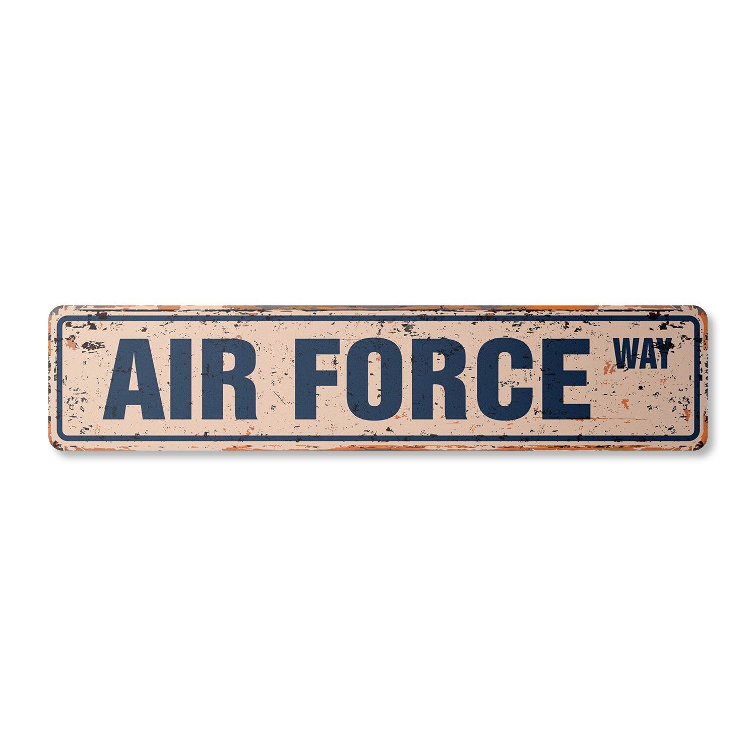 AIR FORCE Vintage Street Sign Metal Plastic new military road cadet